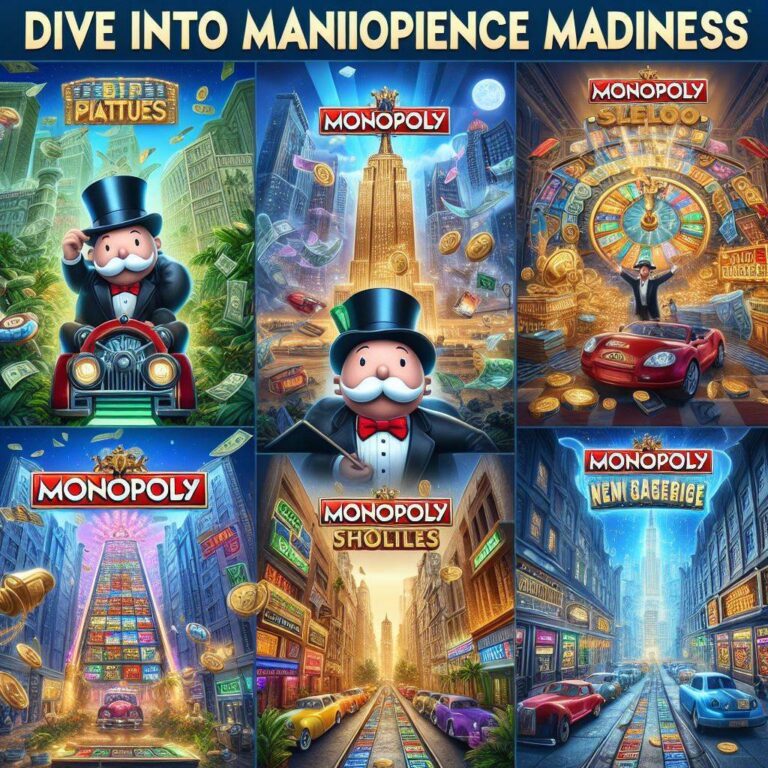 Dive into Monopoly Slot Madness with 6 unique variations. Explore diverse features and exciting gameplay in these dynamic Monopoly-themed slots for a chance to collect big wins! Will you pass go?